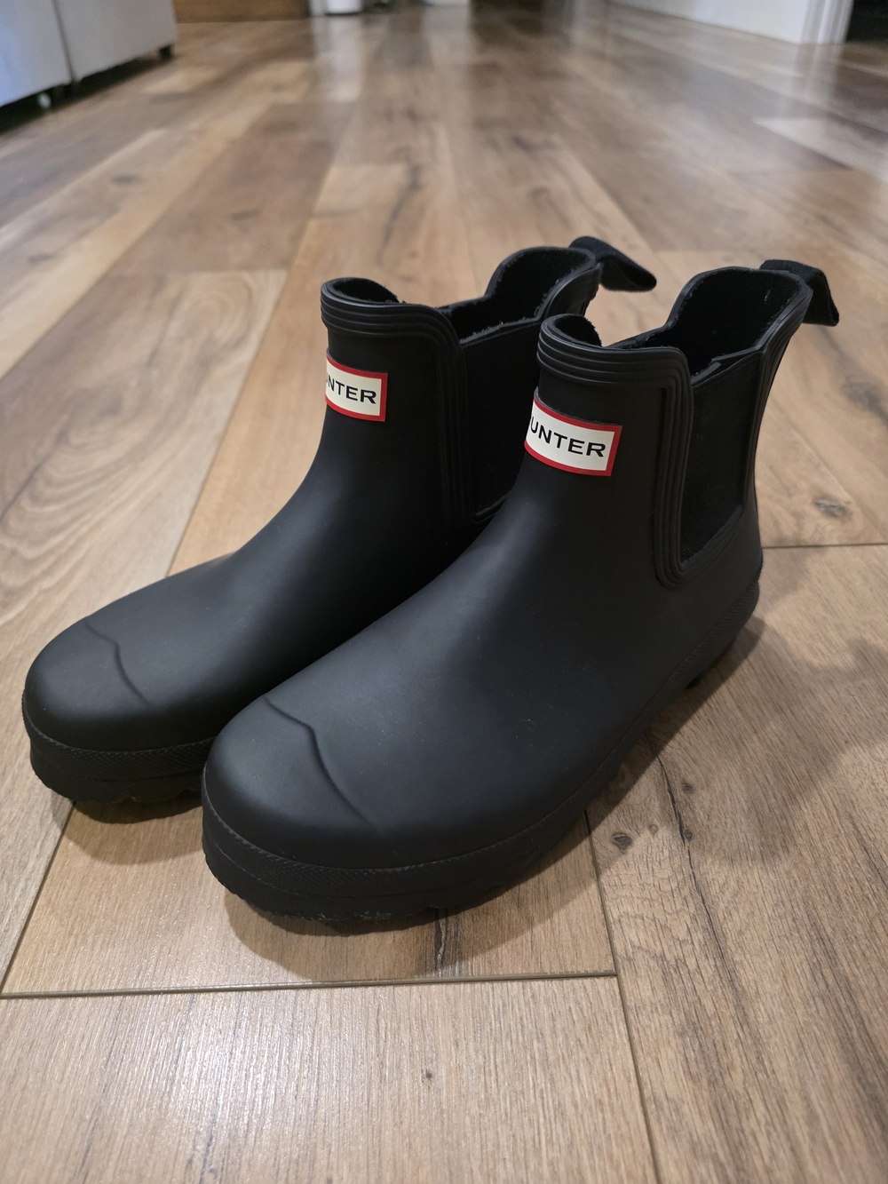 Hunter Black Chelsea Rain Boots